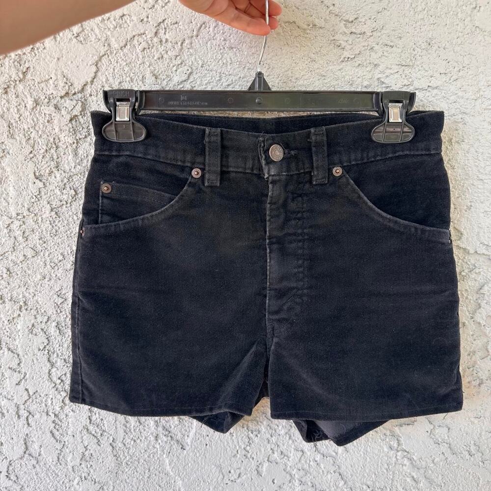 Levis black corduroy high waisted